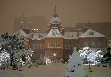 2007年真冬の道庁赤れんが庁舎